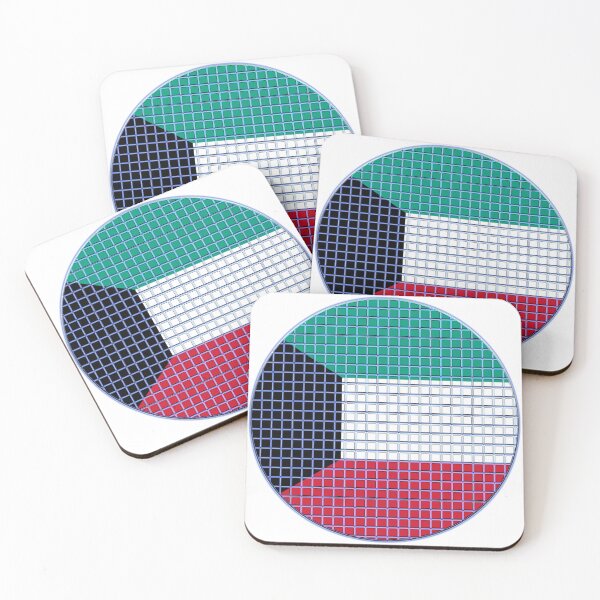Item preview, Kuwait Flag Rounded - Squares Pixel  designed and sold by MoonElite.