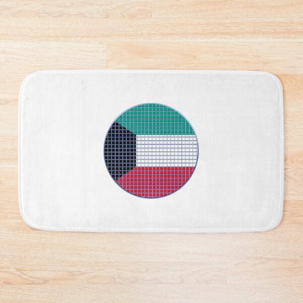 Item preview, Kuwait Flag Rounded - Squares Pixel  designed and sold by MoonElite.