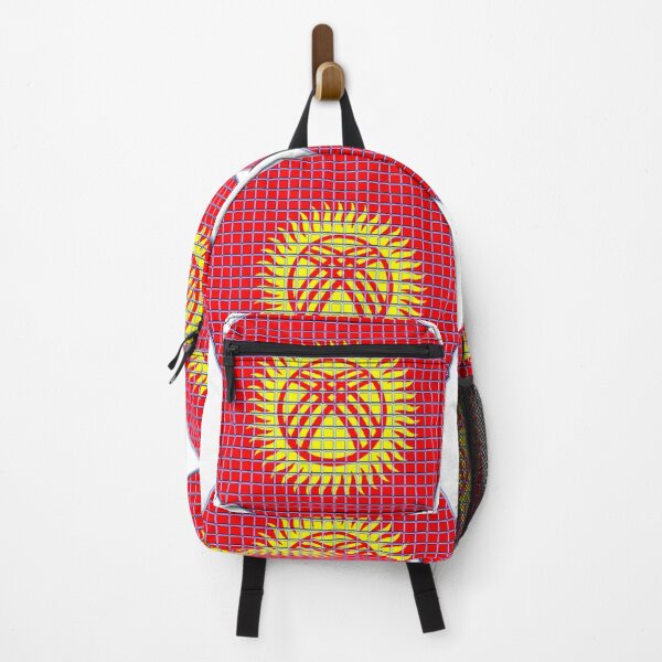 Item preview, Kyrgyzstan Flag Rounded - Squares Pixel designed and sold by MoonElite.