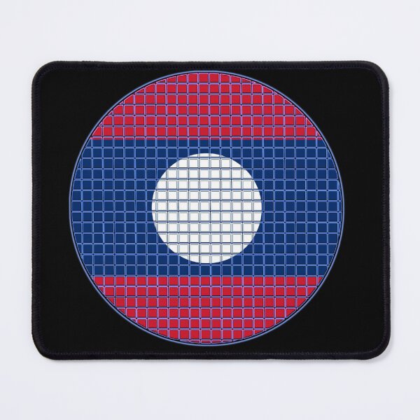 Item preview, Laos Flag Rounded - Squares Pixel  designed and sold by MoonElite.