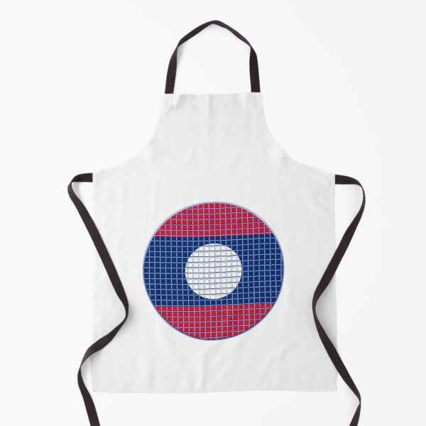 Item preview, Laos Flag Rounded - Squares Pixel  designed and sold by MoonElite.