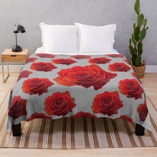 Item preview, RED GARDEN ROSES PATTERNS ART designed and sold by sharlesart.