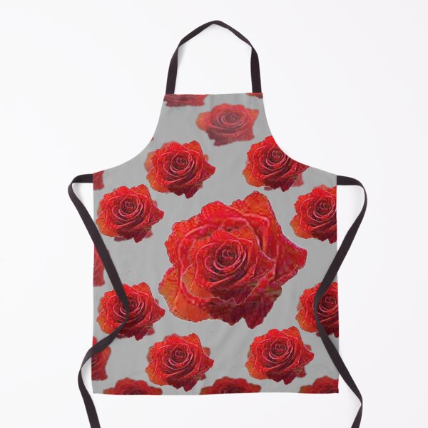 Item preview, RED GARDEN ROSES PATTERNS ART designed and sold by sharlesart.