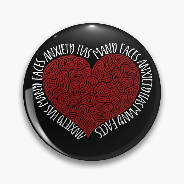 Item preview, Anxiety Has Many Faces | Artistic Heart designed and sold by TrainedBoss.