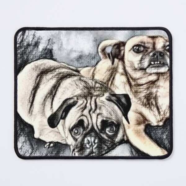 Item preview, Pugs Portrait designed and sold by WillowsWardrobe.