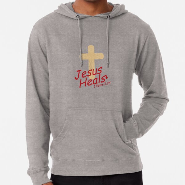 Jesus Heals Lightweight Hoodie