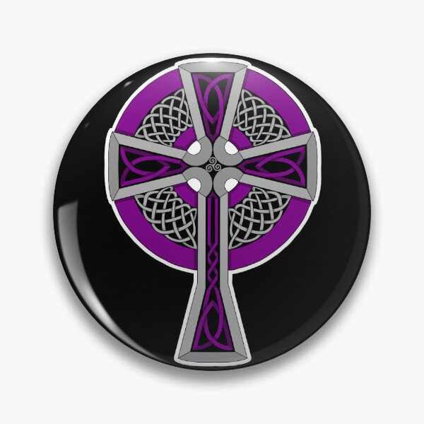 Item preview, Purple and Silver Celtic Style Cross designed and sold by AutumnJude Rowan.