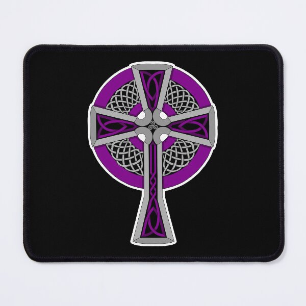 Item preview, Purple and Silver Celtic Style Cross designed and sold by AutumnJude Rowan.