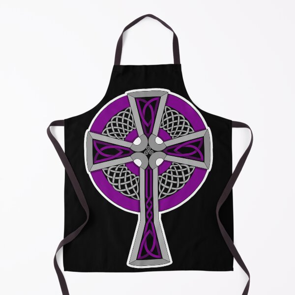 Item preview, Purple and Silver Celtic Style Cross designed and sold by AutumnJude Rowan.
