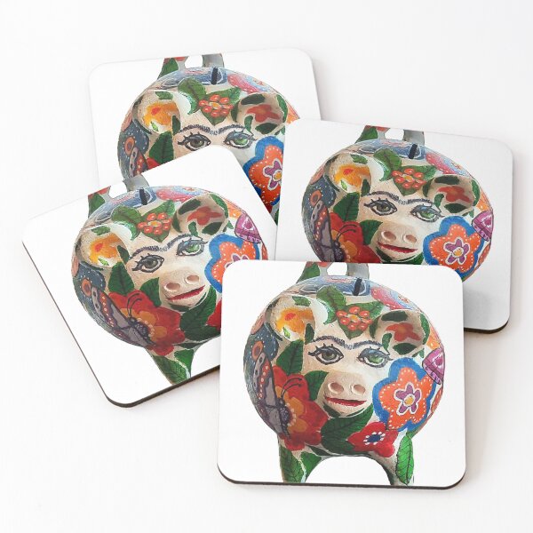 Item preview, The flowery pig designed and sold by Madalena Lobao-Tello.