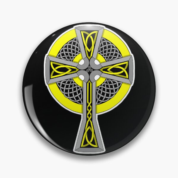 Item preview, Yellow and Silver Celtic Style Cross designed and sold by AutumnJude Rowan.