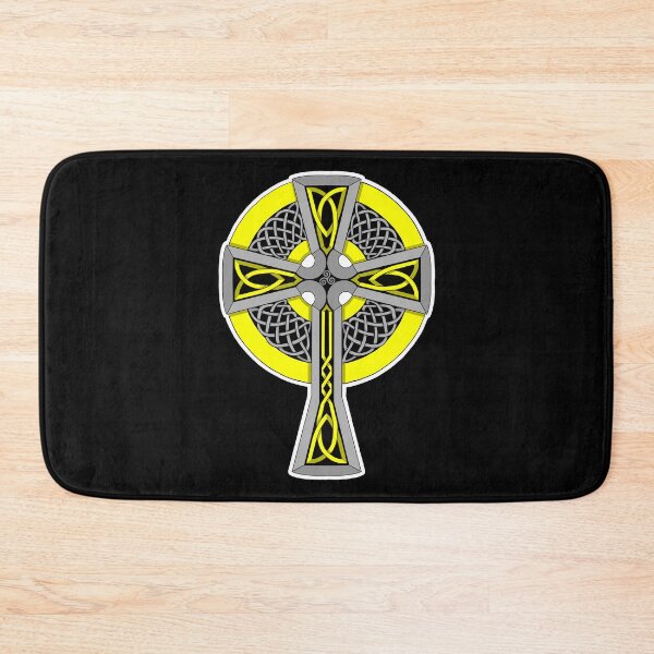 Item preview, Yellow and Silver Celtic Style Cross designed and sold by AutumnJude Rowan.
