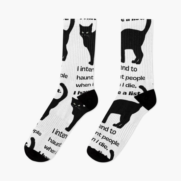 Item preview, I intend to haunt people when I die, black cat - funny designed and sold by LukjanovArt.