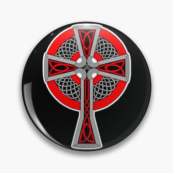 Item preview, Red and Silver Celtic Style Cross designed and sold by AutumnJude Rowan.