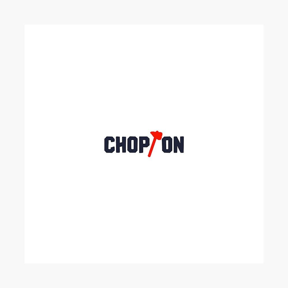 Chop On with Tomahawk Sticker for Sale by HomeoftheBraves