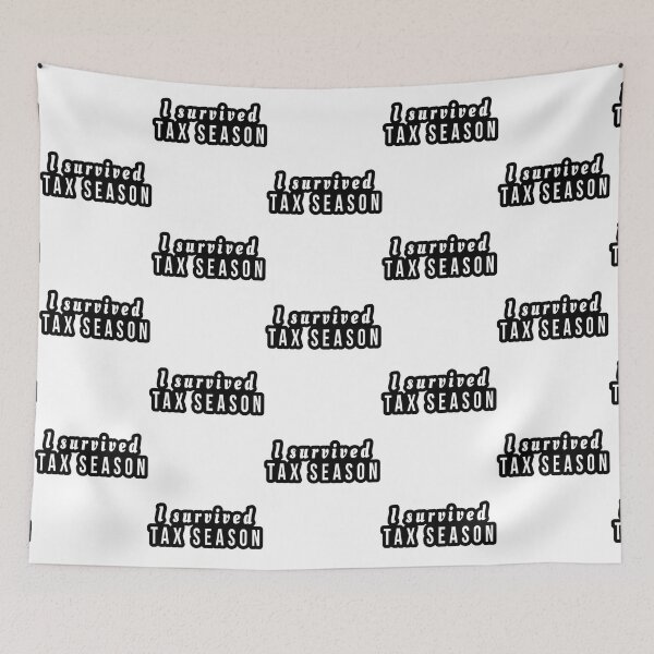 Item preview, I survived tax season funny accounting quote   designed and sold by Coraleyes.