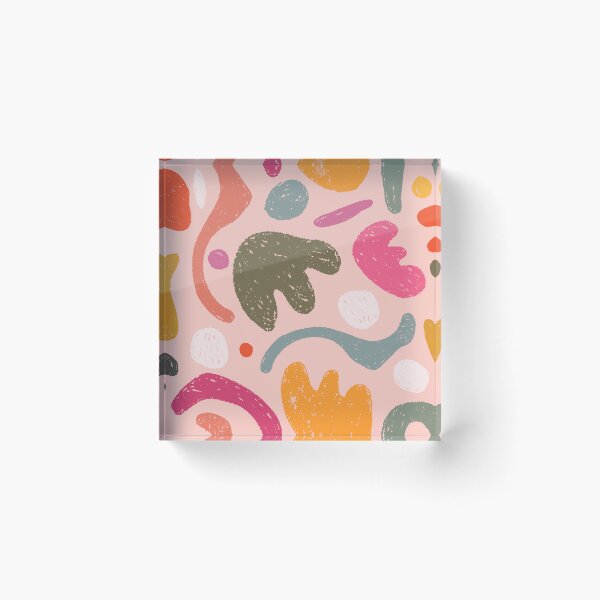 Item preview, Wiggly Retro Colored Shapes designed and sold by Laura Jane Kirton.