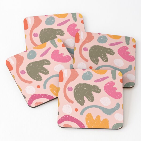 Item preview, Wiggly Retro Colored Shapes designed and sold by Laura Jane Kirton.