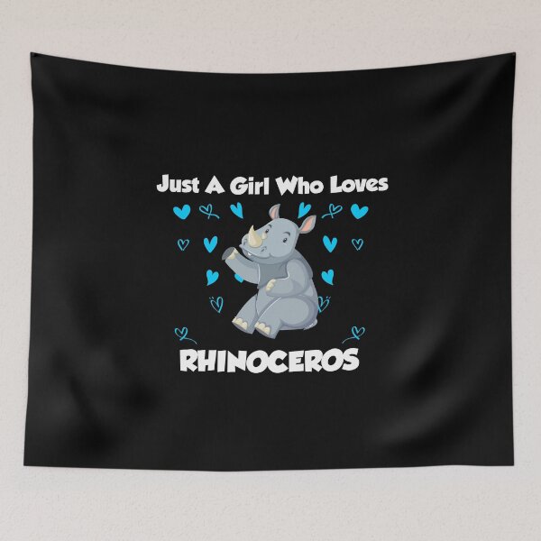 Item preview, just a girl who loves Rhinoceros, Save The Rhinos designed and sold by yssnyd.