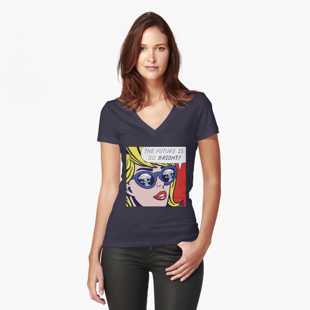 Item preview, Fitted V-Neck T-Shirt designed and sold by Pipperdigs.