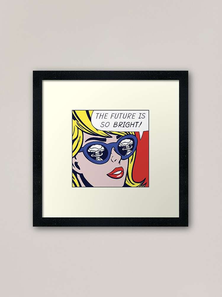 Alternate view of Pop Optimistic Girl Framed Art Print