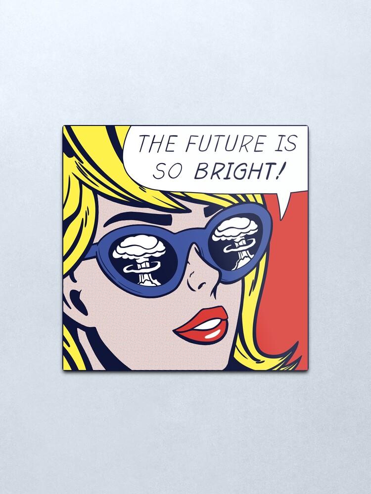 Alternate view of Pop Optimistic Girl Metal Print
