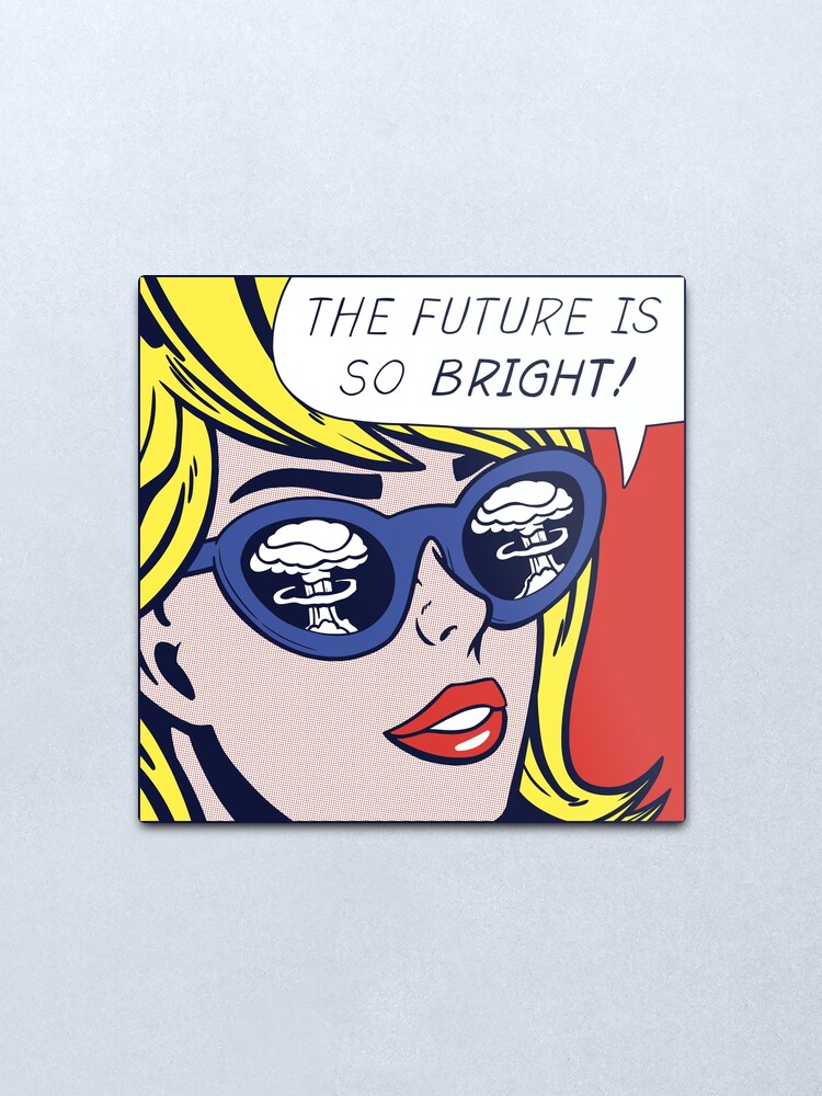 Alternate view of Pop Optimistic Girl Metal Print