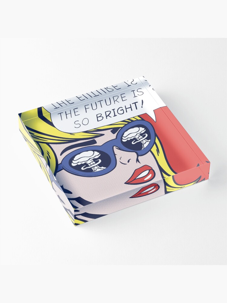 Thumbnail 3 of 5, Acrylic Block, Pop Optimistic Girl designed and sold by Corbin Hunsaker.