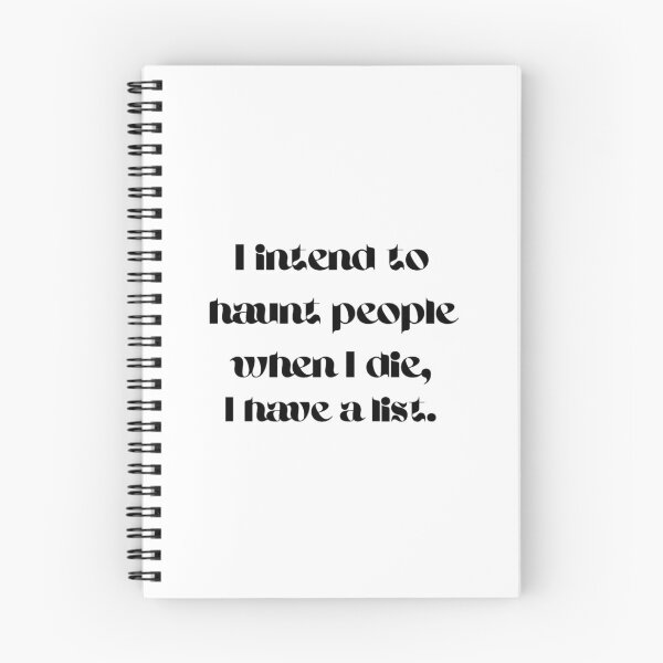Item preview, I intend to haunt you all quote dark humor designed and sold by LukjanovArt.