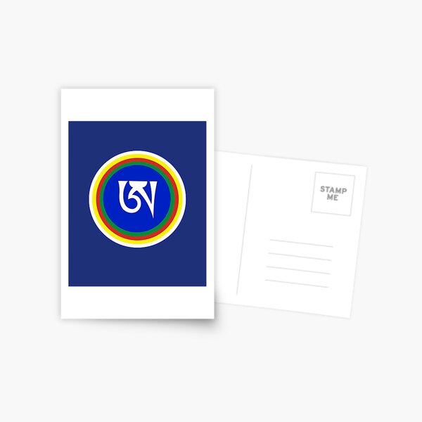 Item preview, Dzogchen Meditation Tibetan Letter A Symbol Buddhism Design designed and sold by h44k0n.