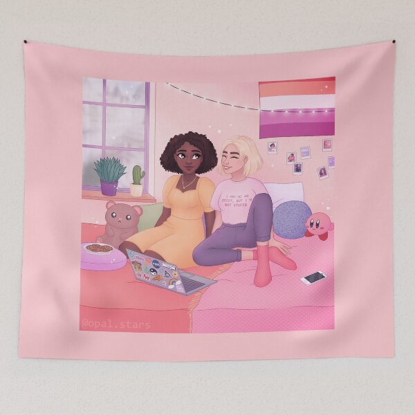 Item preview, Heartstopper Tara and Darcy bedroom designed and sold by opal-stars.