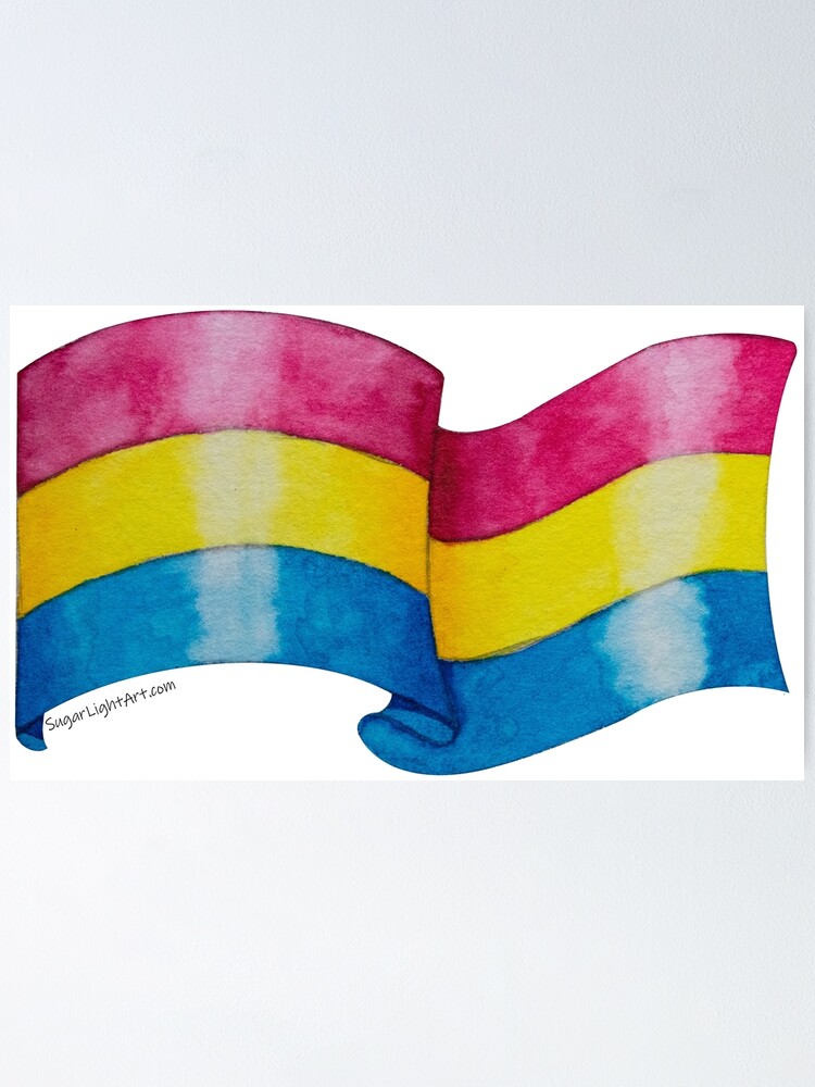 "Pan Flag" Poster for Sale by sugarlightart Redbubble