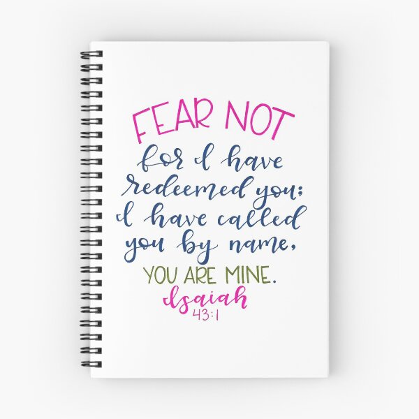 Item preview, Isaiah 43:1 designed and sold by amwlettering.