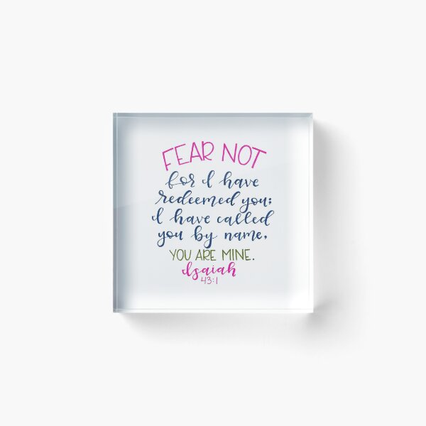 Item preview, Isaiah 43:1 designed and sold by amwlettering.