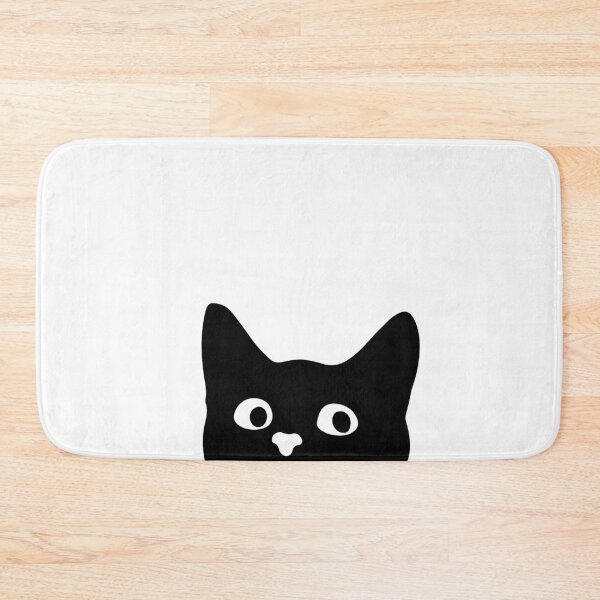 Item preview, Peaking Kitty Cat ~ Black and White ~ >^..^< designed and sold by bayberrygal.
