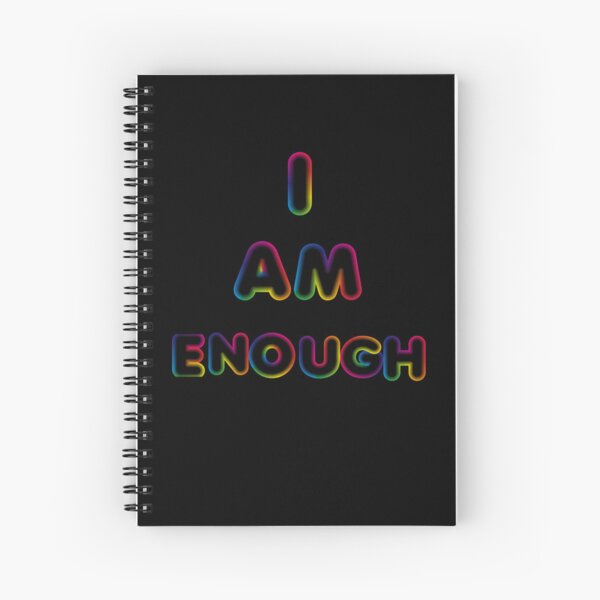 Item preview, I Am Enough-Black Background  designed and sold by Trendi61.