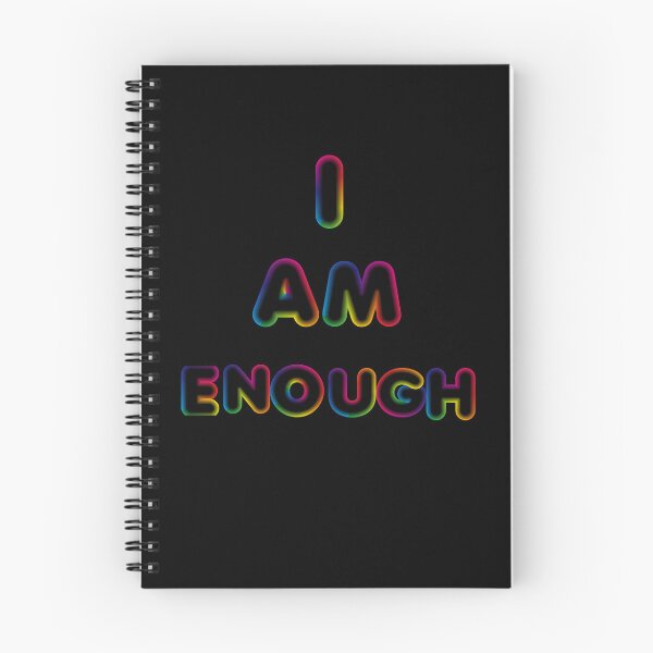 Item preview, I Am Enough-Black Background  designed and sold by Trendi61.