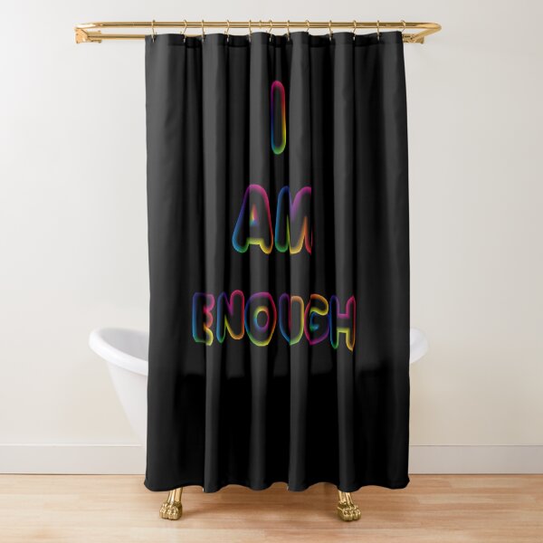 Item preview, I Am Enough-Black Background  designed and sold by Trendi61.