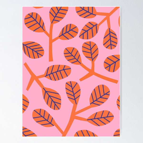 Item preview, Orange leaf print designed and sold by KPRWRITE.
