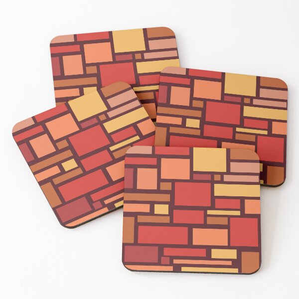 Item preview, Brick Wall Checker Mosaic Pattern designed and sold by Anna Lemos.