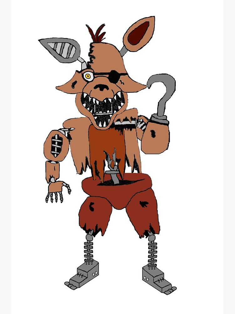 Withered foxy five nights at freddys 2 Art Board Print for Sale