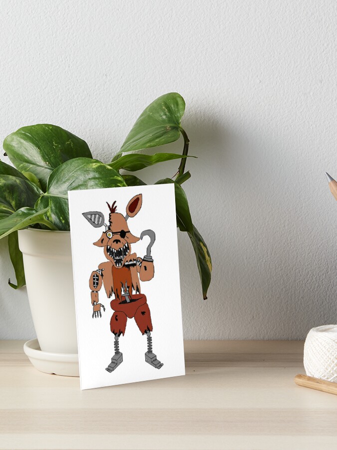 Withered foxy five nights at freddys 2 Art Board Print for Sale