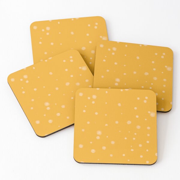 Item preview, Mustard yellow pattern with white dots designed and sold by NesheYx.