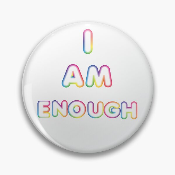 Item preview, I Am Enough-White Background  designed and sold by Trendi61.