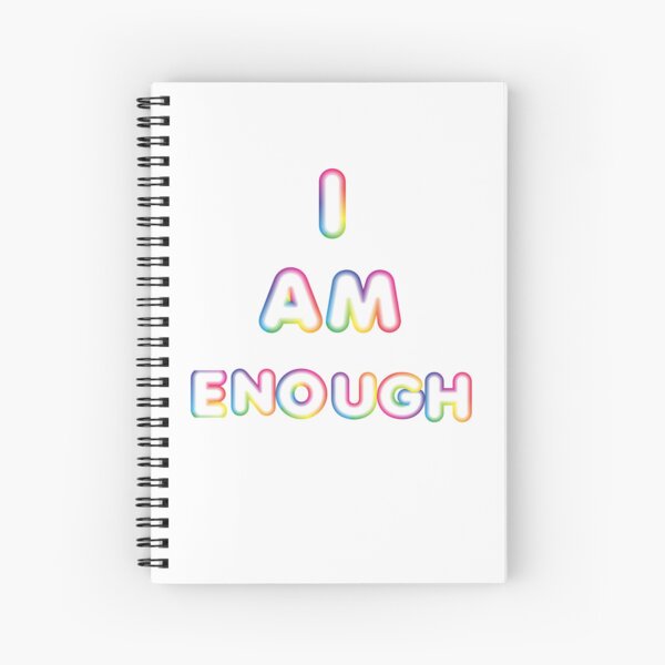 Item preview, I Am Enough-White Background  designed and sold by Trendi61.
