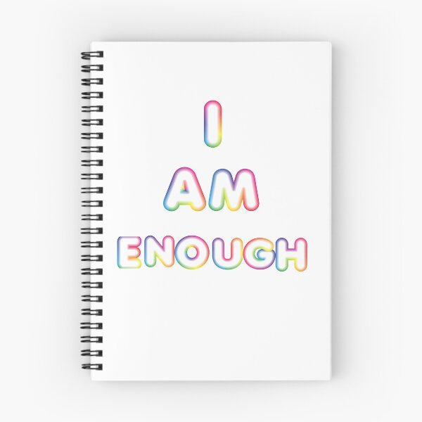 Item preview, I Am Enough-White Background  designed and sold by Trendi61.