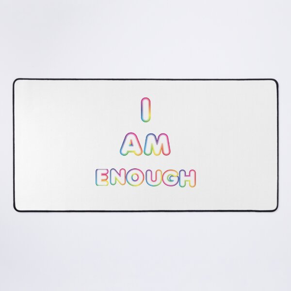 Item preview, I Am Enough-White Background  designed and sold by Trendi61.