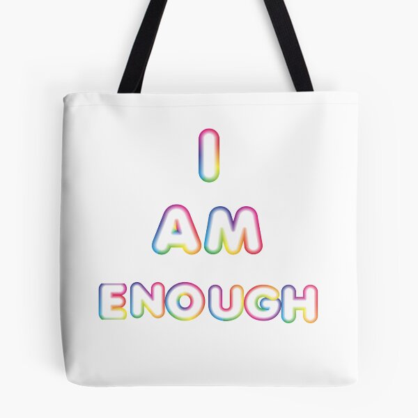 Item preview, I Am Enough-White Background  designed and sold by Trendi61.