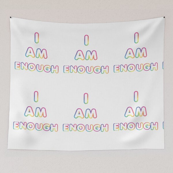 Item preview, I Am Enough-White Background  designed and sold by Trendi61.