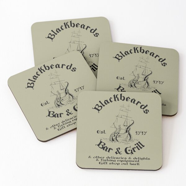 Item preview, Blackbeard's Bar & Grill Logo designed and sold by Scribble Log.
